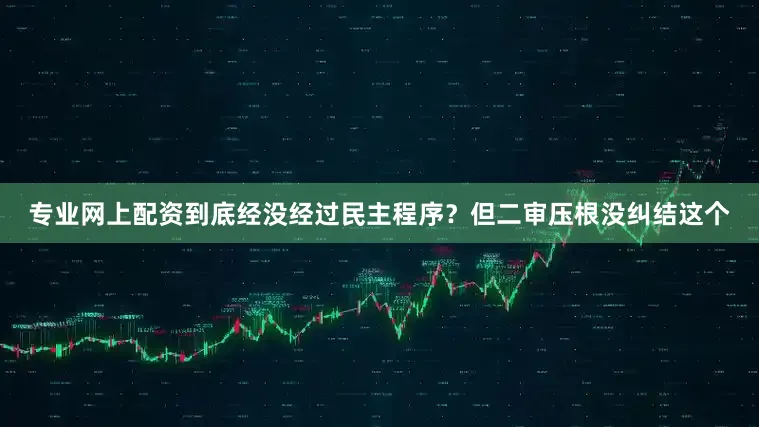 专业网上配资到底经没经过民主程序？但二审压根没纠结这个